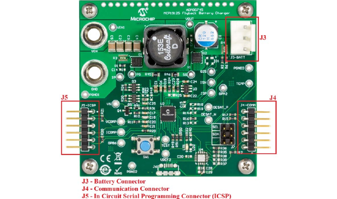 Microchip Technology MCP19125 Flyback-Ladegerät-Evaluierungsboard